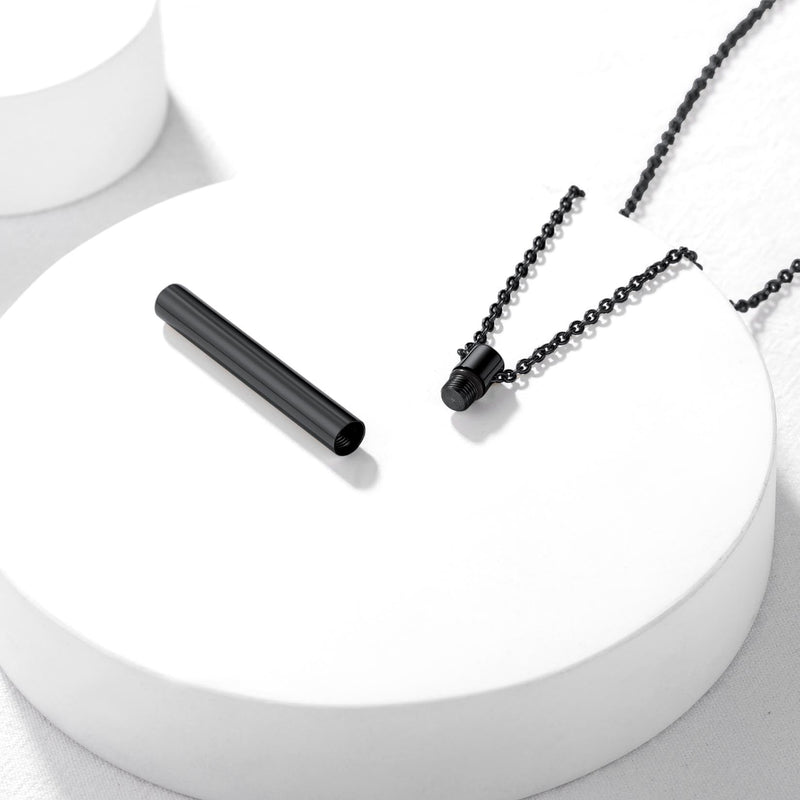 Engraved Bar Urn Necklace for Keepsake Memorial Jewelry