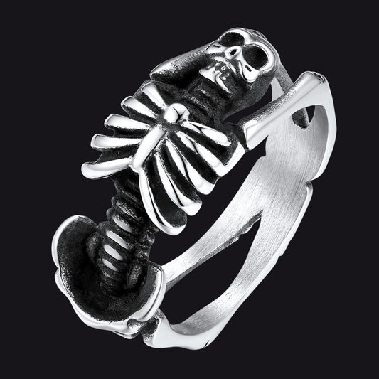Gothic Cool Skull Rings Halloween Jewellery for