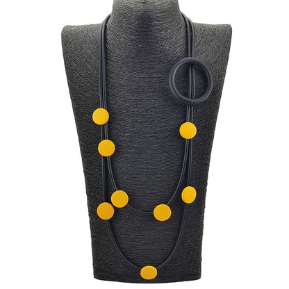 Original Design Rubber Necklaces in Gothic Style / Accessories for