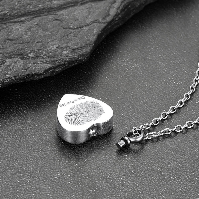 Custom Heart Urn Picture Pendant Necklaces for Ashes