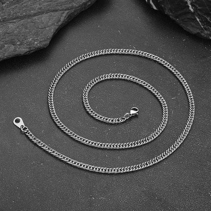 Thick Miami Cuban Curb Link Chain Necklace for
