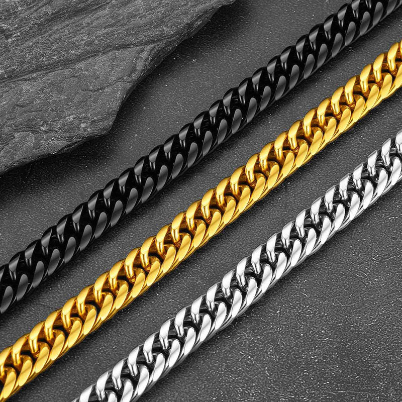 Thick Miami Cuban Curb Link Chain Necklace for