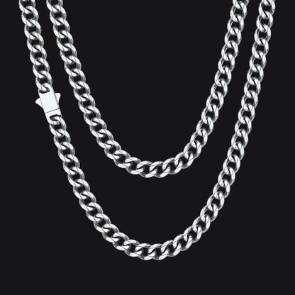 Hip Hop Cuban Chain Necklace for Huasband Boyfriends Gift 6/9/12mm Width