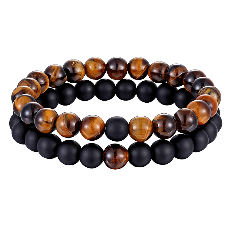 Natural Stone Bracelet for and / Cool Couples Bracelet