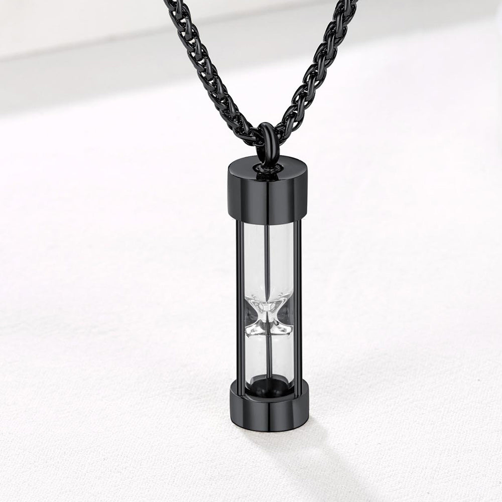 Hourglass Urn Necklace for Ashes Cremation Keepsakes for