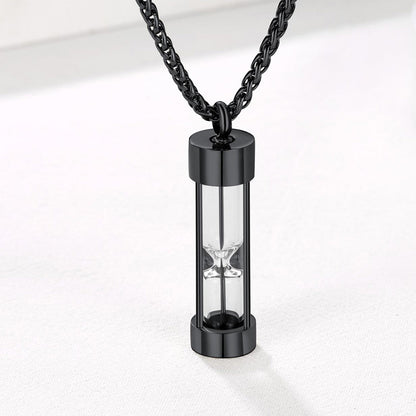 Hourglass Urn Necklace for Ashes Cremation Keepsakes for