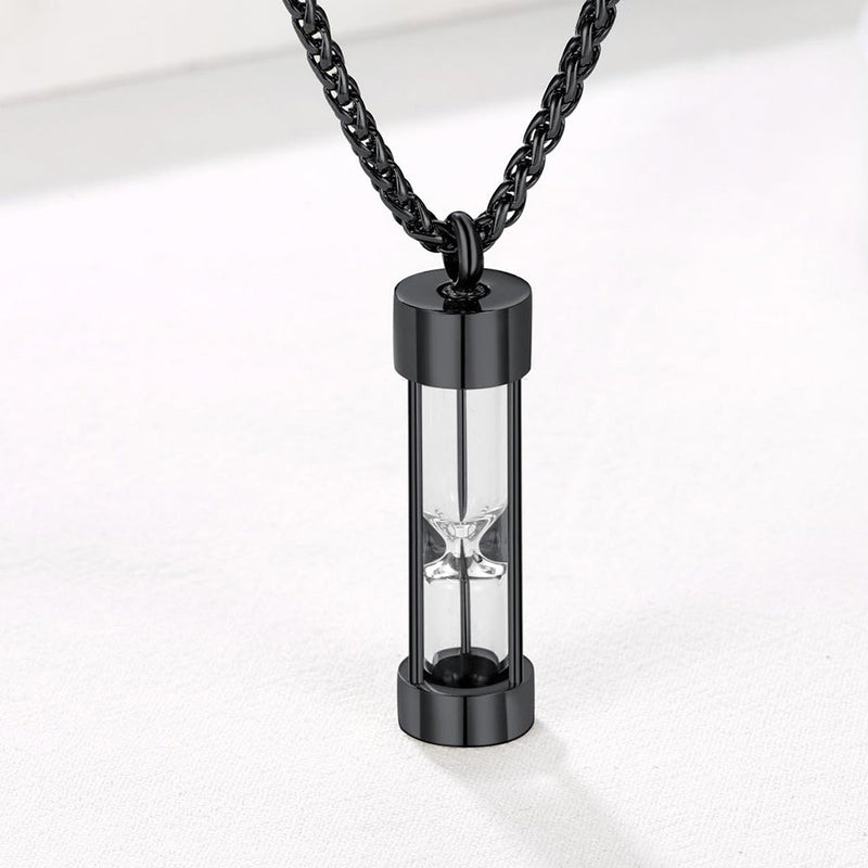 Hourglass Urn Necklace for Ashes Cremation Keepsakes for