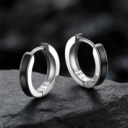 Huggie Hoop Earrings for & – 925 Sterling Silver, 10mm
