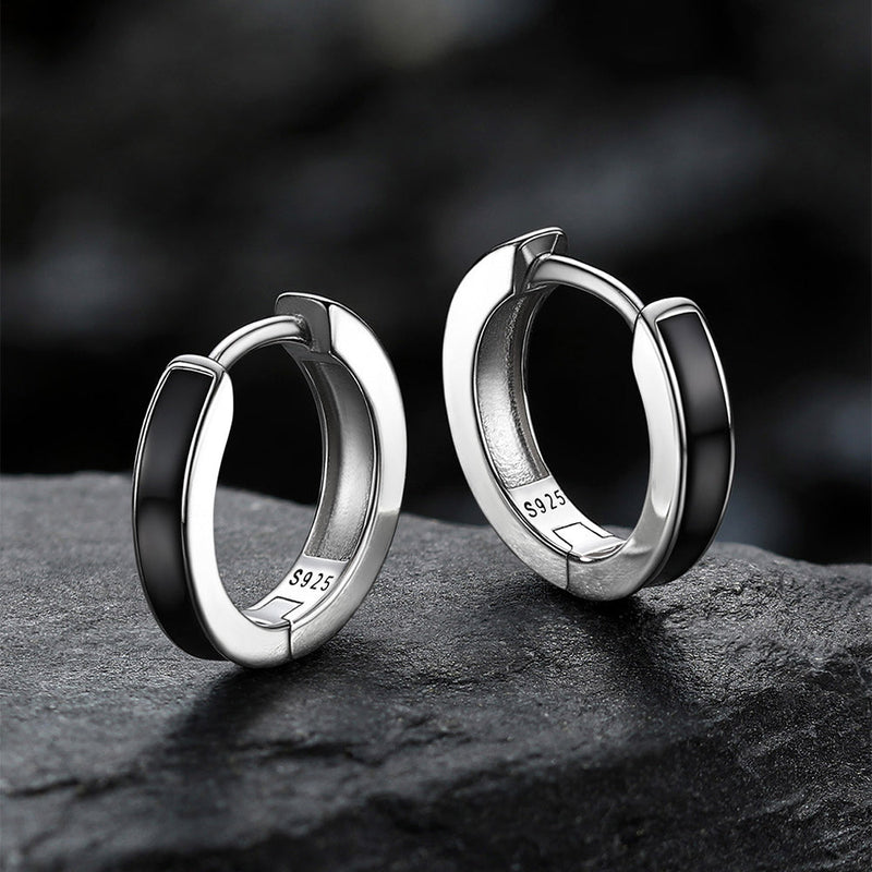 Huggie Hoop Earrings for & – 925 Sterling Silver, 10mm