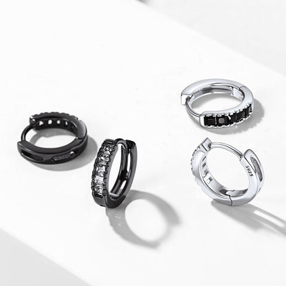 Hypoallergenic Cz Huggie Hoop Earrings for