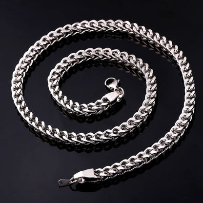 Franco Chain Link Stainless Steel Necklace for