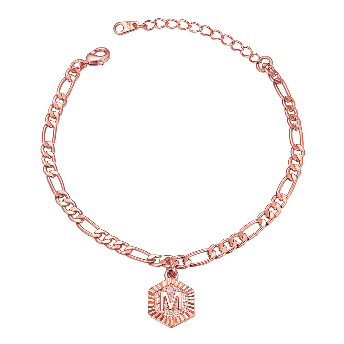 Custom Initial Figaro Link Anklet for