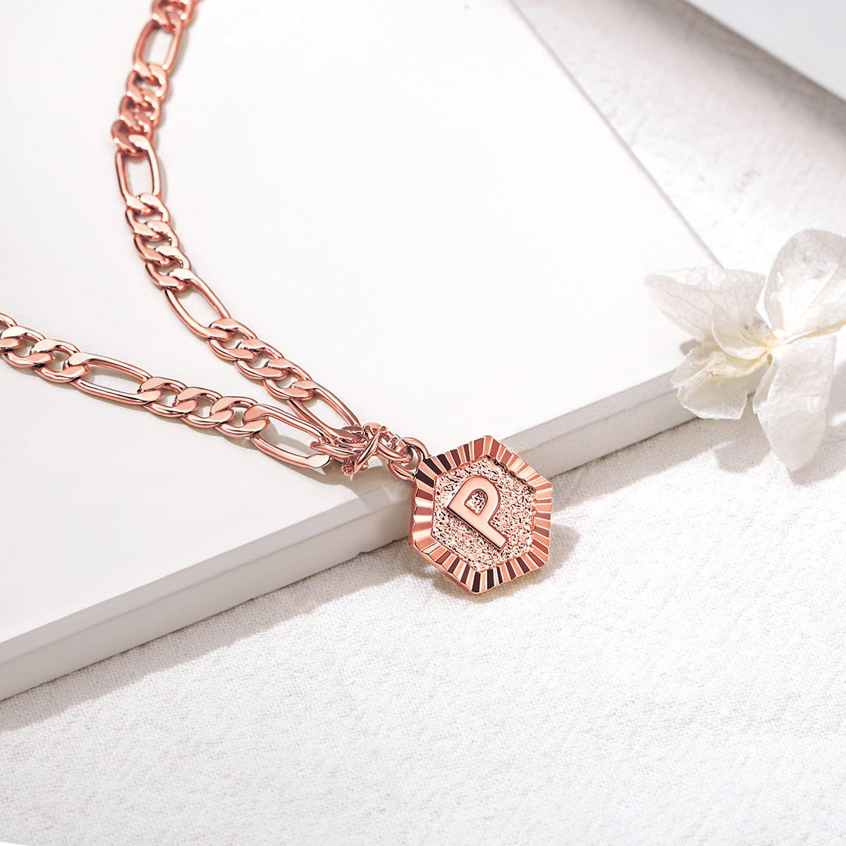 Custom Initial Figaro Link Anklet for