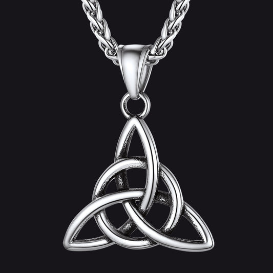 Irish Celtic Knot Pendant Necklace for