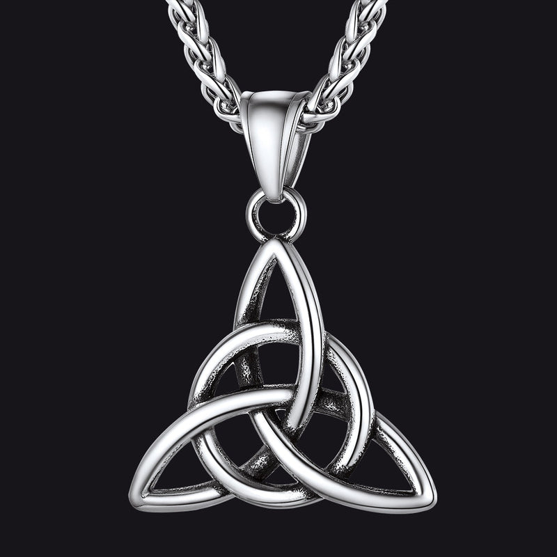 Irish Celtic Knot Pendant Necklace for