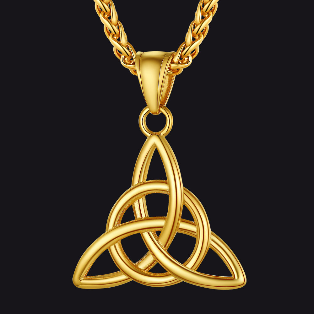 Irish Celtic Knot Pendant Necklace for