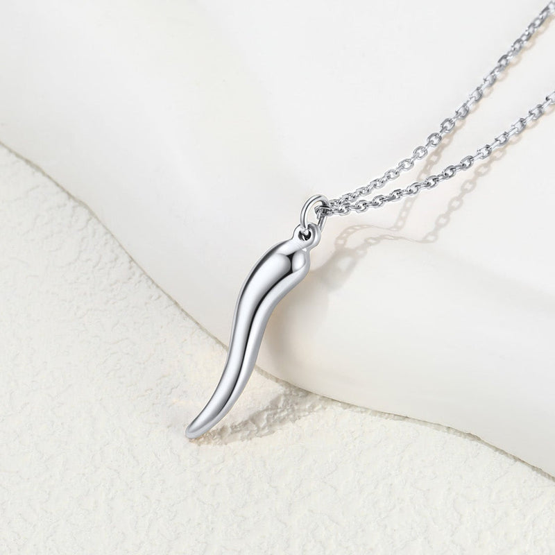 Cornicello Italian Horn Amulet Pendant Necklace for