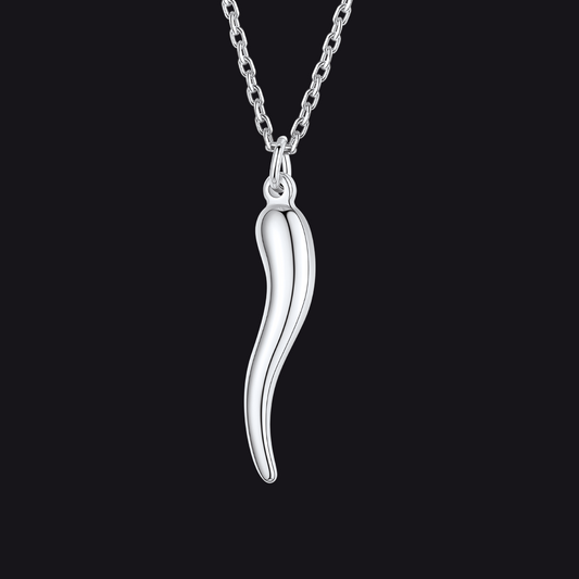Cornicello Italian Horn Amulet Pendant Necklace for