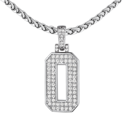 Baseball Diamond Jersey Number Chain Necklace for