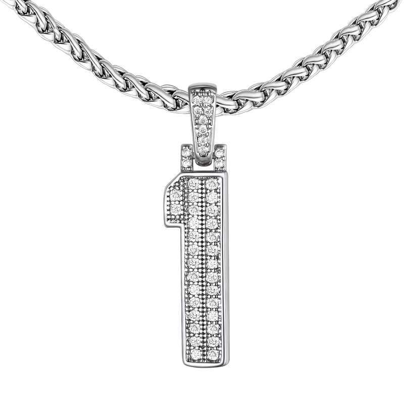 Baseball Diamond Jersey Number Chain Necklace for