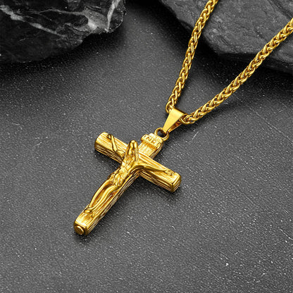 Christian Crucifix Cross Urn Necklace for Ashes Memorial Gift