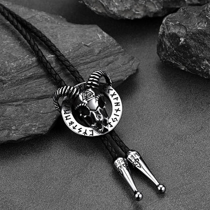 Satanic Baphomet Goat Bolo Tie for