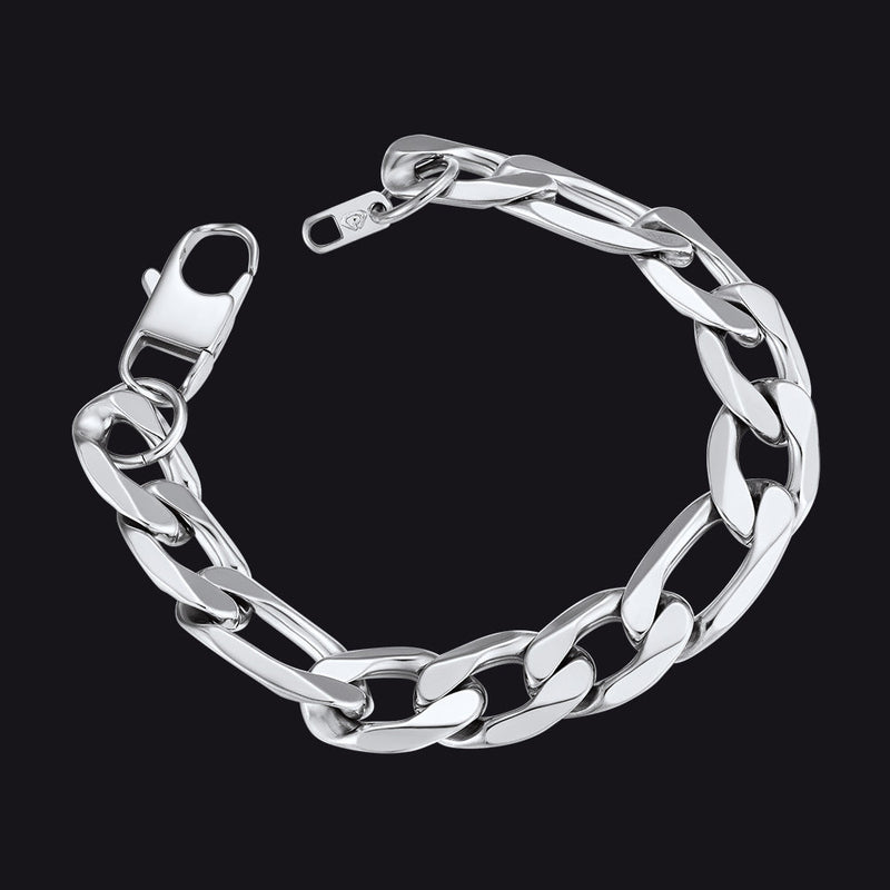 Figaro Link Bracelet for in Stainless Steel