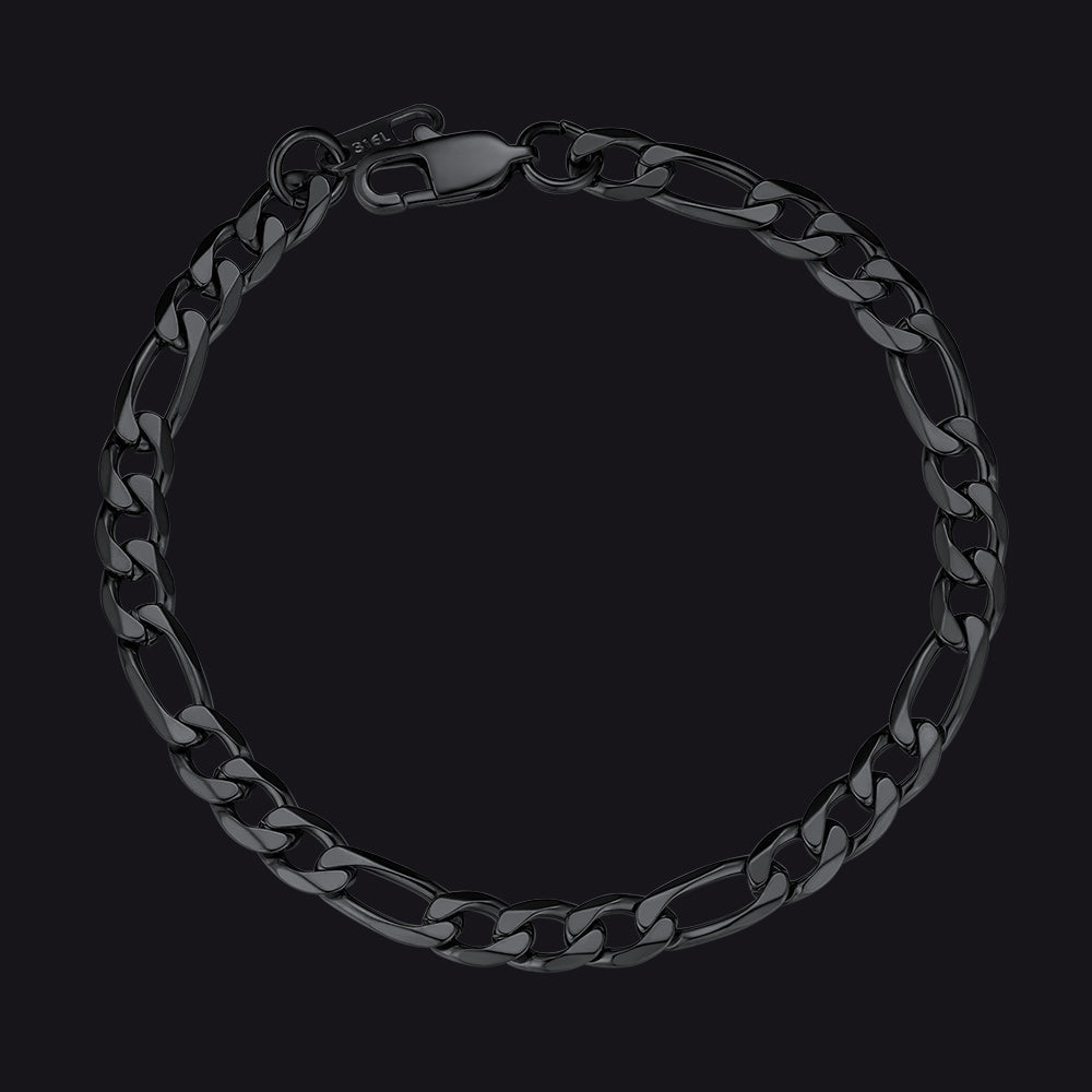Figaro Link Bracelet for in Stainless Steel