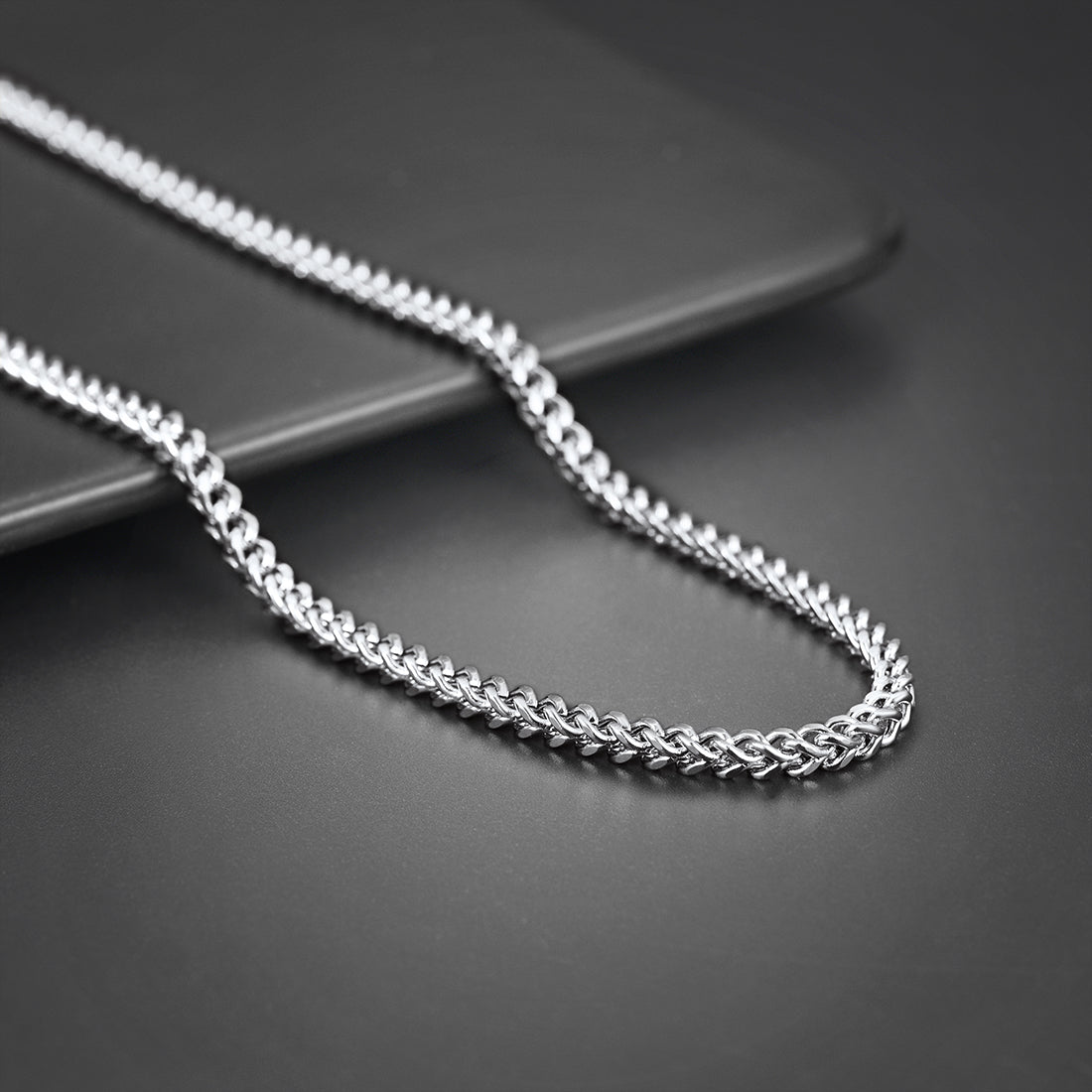 Franco Chain Link Stainless Steel Necklace for