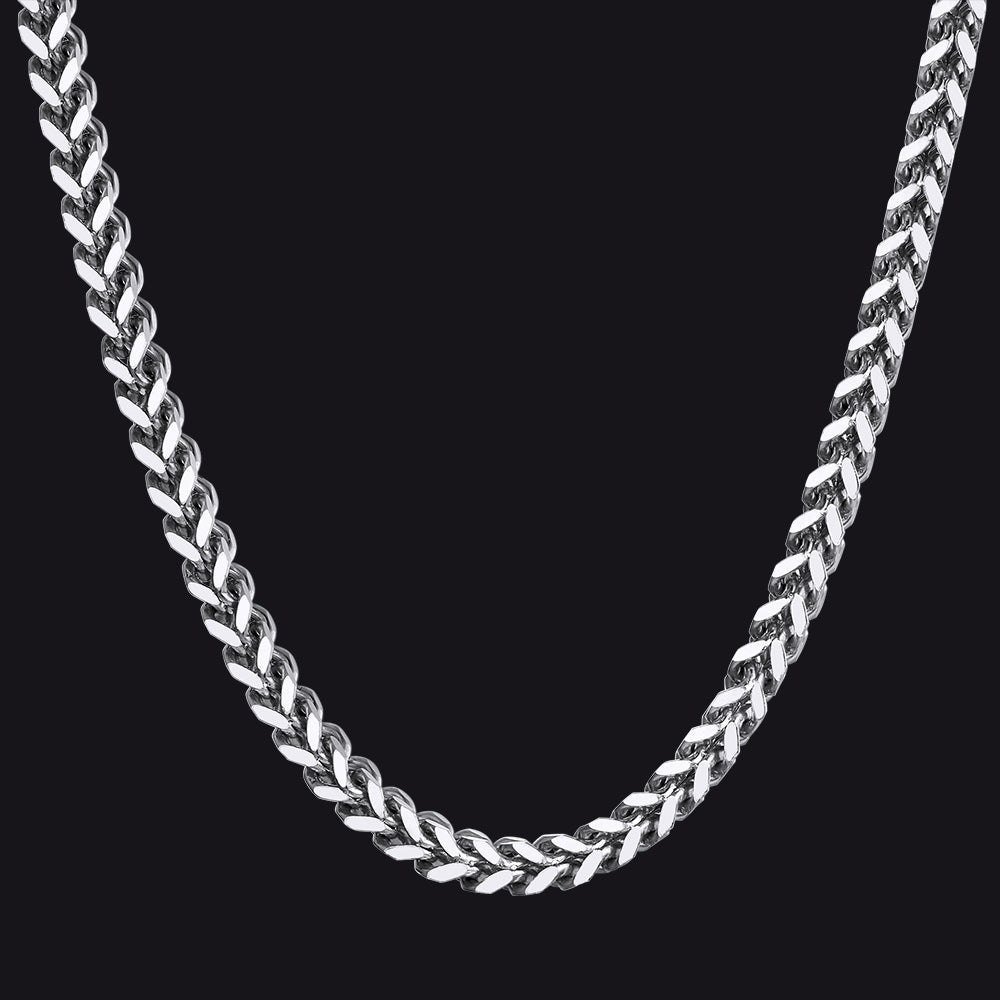 Franco Chain Link Stainless Steel Necklace for