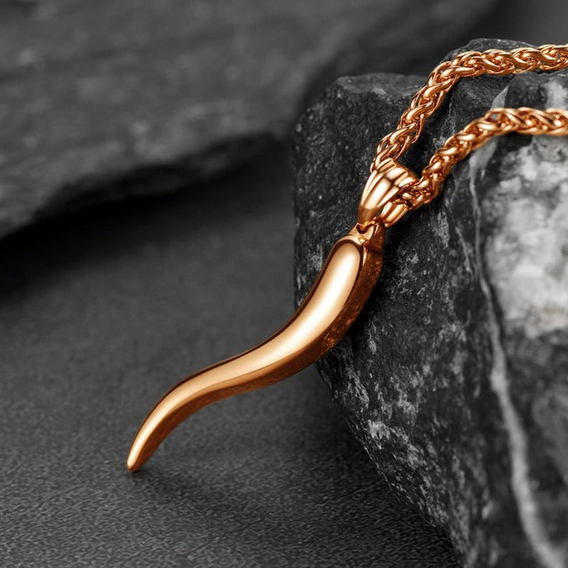 Cornicello Italian Horn Necklace Amulet Pendant