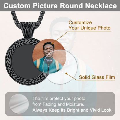 Personalized Pet Memorial Picture Necklace Pendant With Photo for
