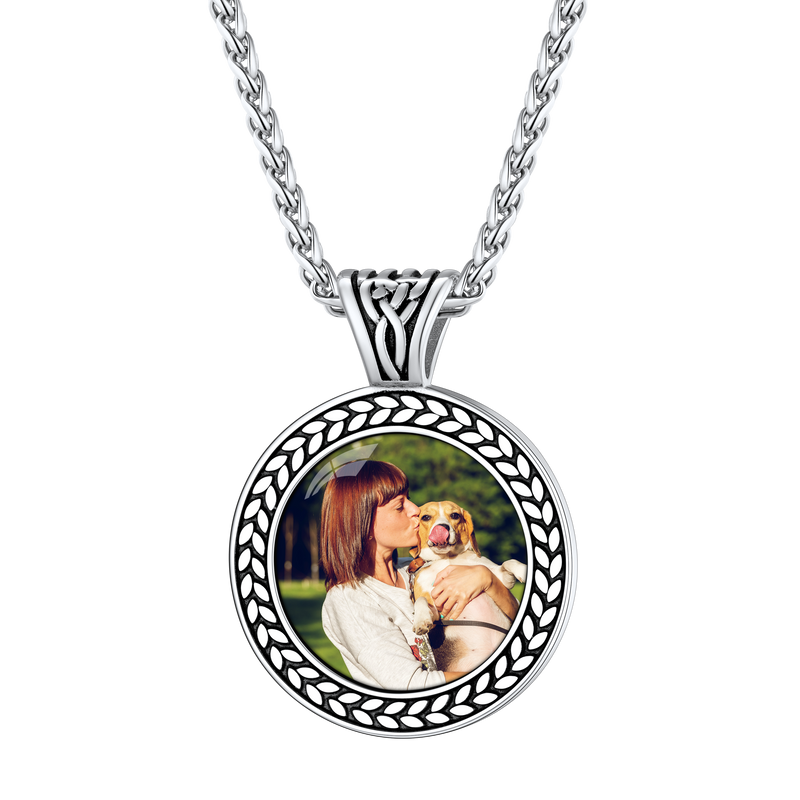 Personalized Pet Memorial Picture Necklace Pendant With Photo for
