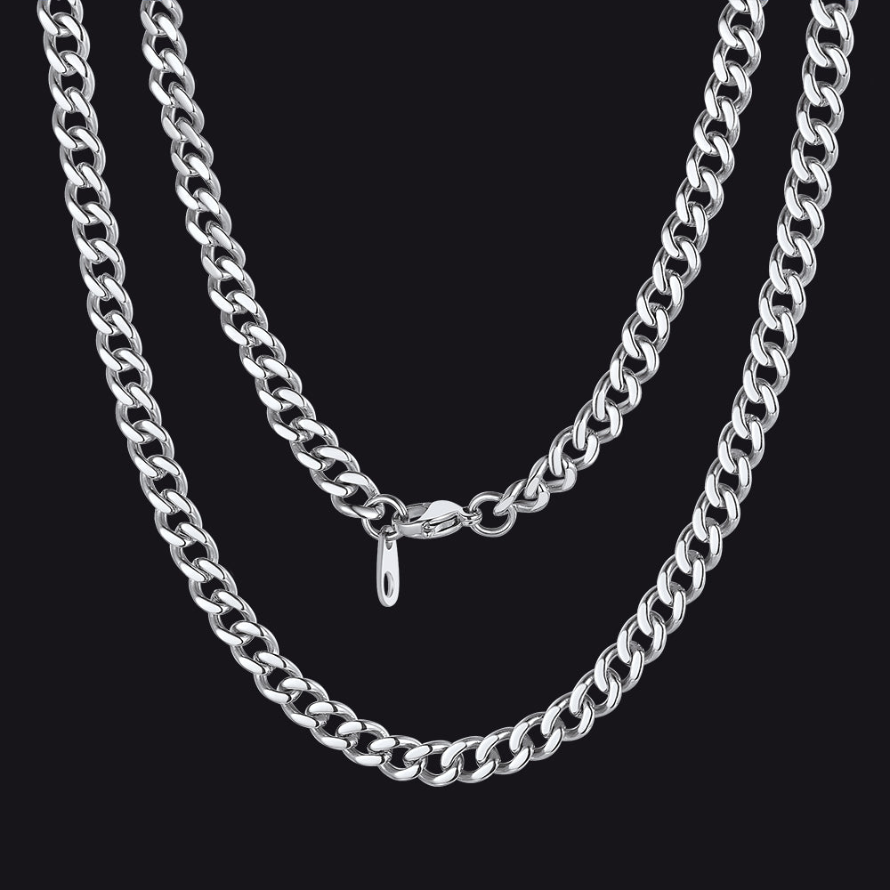 Sturdy Cuban Chain Necklace for 5/7/9/12mm Width