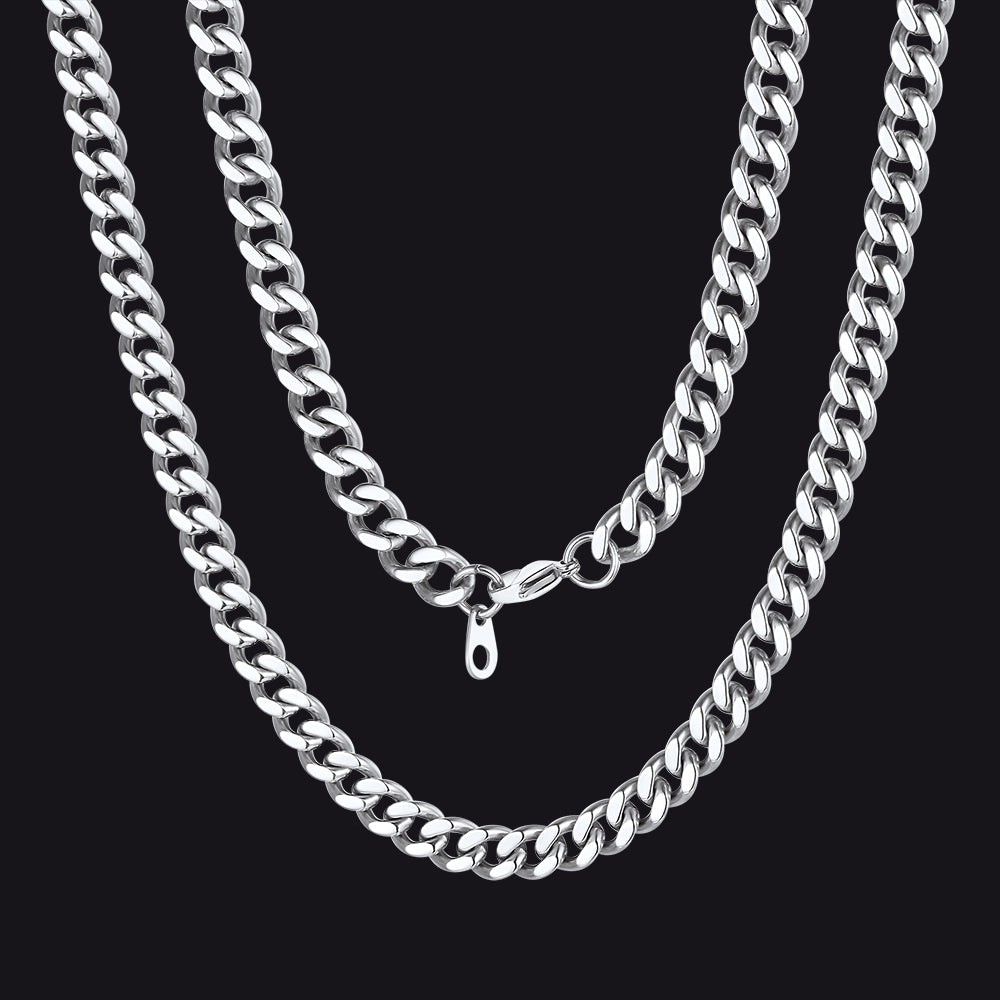 Sturdy Cuban Chain Necklace for 5/7/9/12mm Width