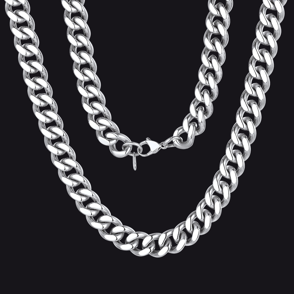 Sturdy Cuban Chain Necklace for 5/7/9/12mm Width