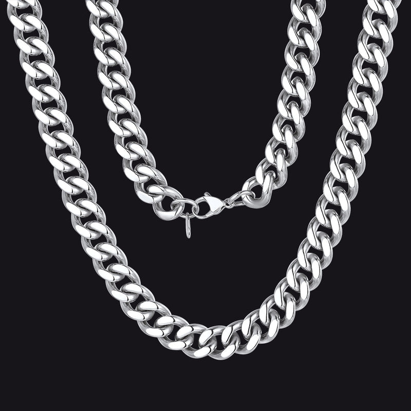 Sturdy Cuban Chain Necklace for 5/7/9/12mm Width