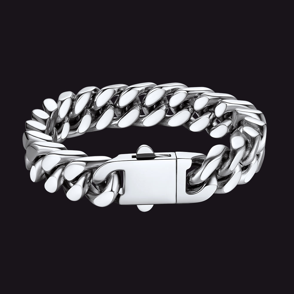 Miami Cuban Link Chain Bracelet 5/7/9/12mm Width for