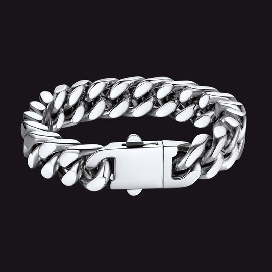 Miami Cuban Link Chain Bracelet 5/7/9/12mm Width for