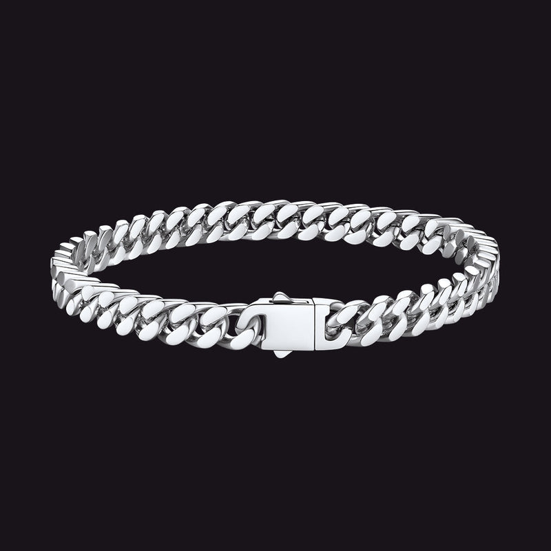 Miami Cuban Link Chain Bracelet 5/7/9/12mm Width for