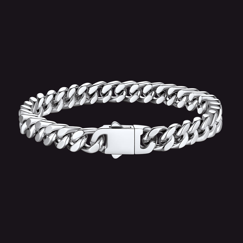 Miami Cuban Link Chain Bracelet 5/7/9/12mm Width for