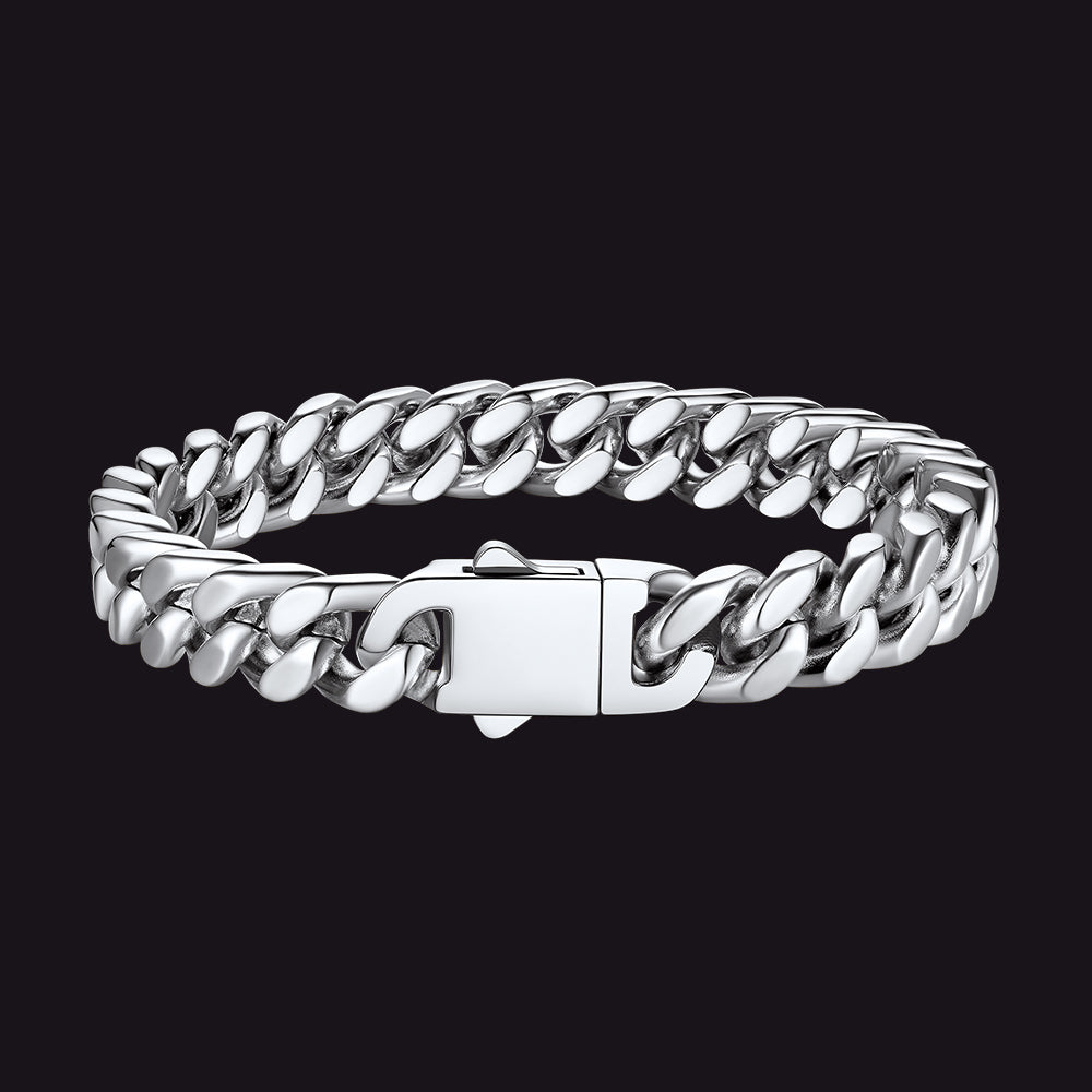 Miami Cuban Chain Bracelet 5/7/9/12mm Width Birthday Gift for