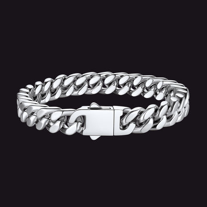 Miami Cuban Chain Bracelet 5/7/9/12mm Width Birthday Gift for