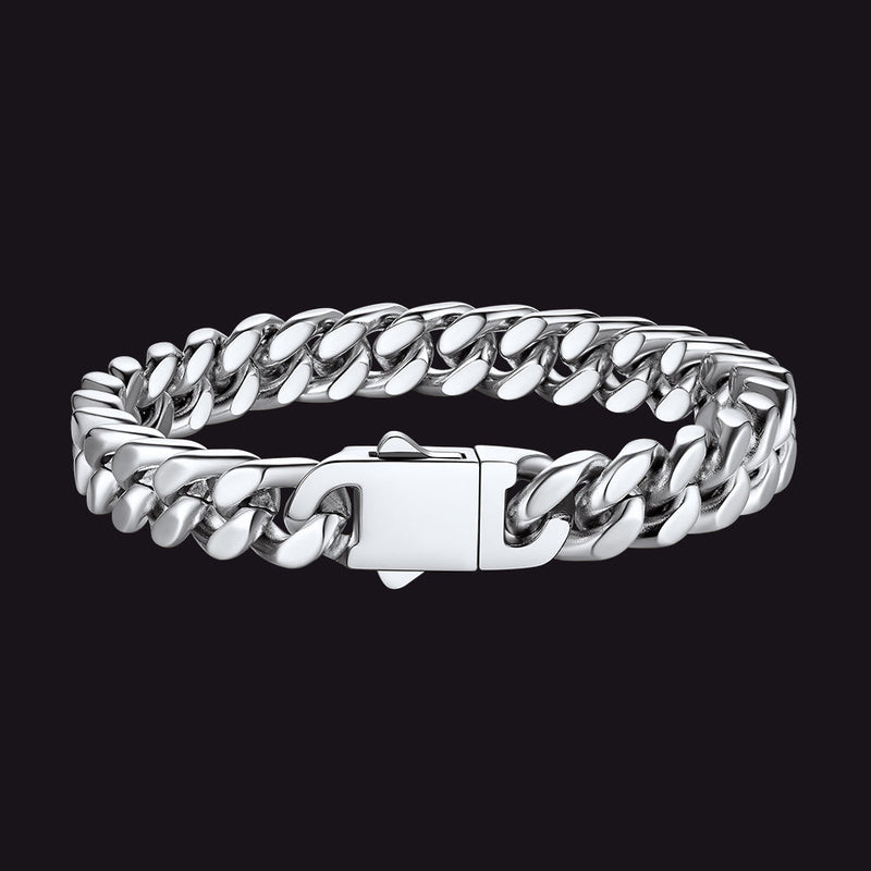 Miami Cuban Link Chain Bracelet 5/7/9/12mm Width for