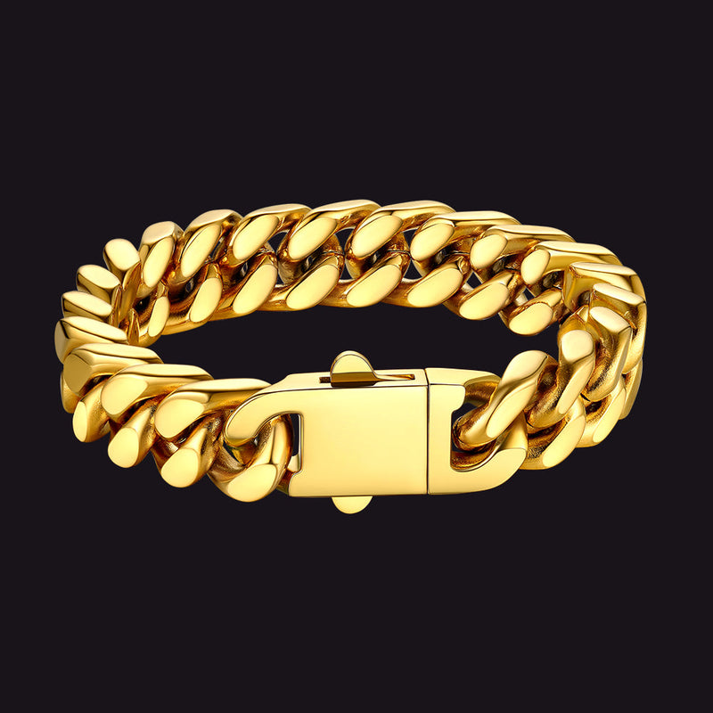 Miami Cuban Chain Bracelet 5/7/9/12mm Width Birthday Gift for