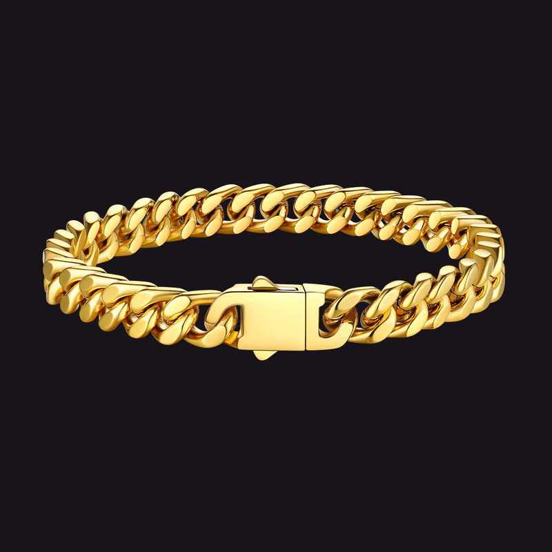 Miami Cuban Chain Bracelet 5/7/9/12mm Width Birthday Gift for
