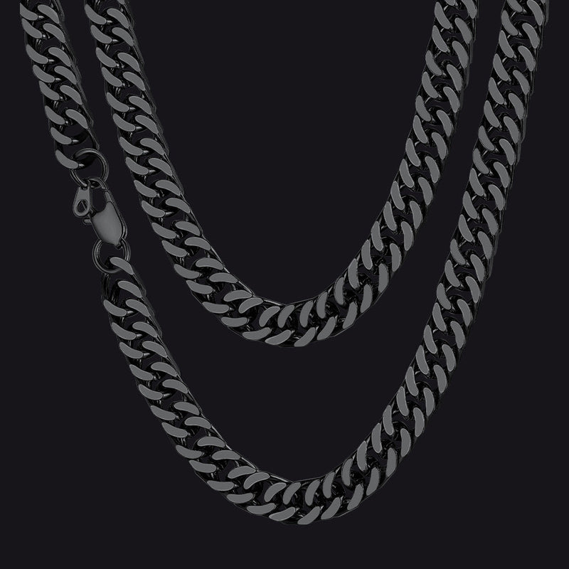 Miami Cuban Link Chain Necklace With Gift Crad for Him
