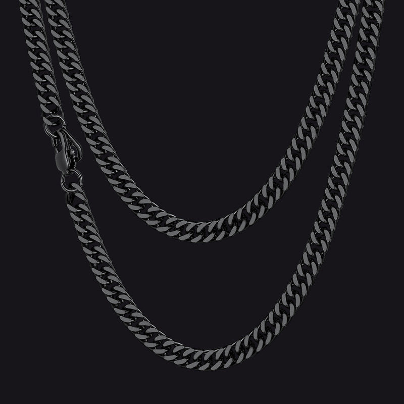 Miami Cuban Link Chain Necklace With Gift Crad for Him