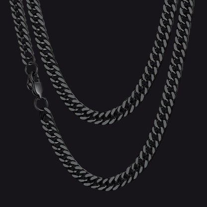 Miami Cuban Link Chain Necklace With Gift Crad for Him
