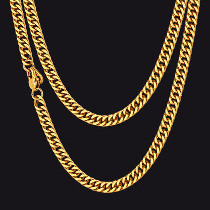 Heavy Miami Cuban Link Chain Necklace for